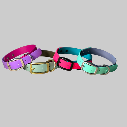 Create Your Own – Two-Tone Adjustable Dog Collar – BioThane®