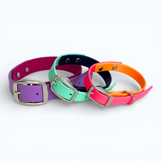 Custom - Create Your Own – Two-Tone Adjustable Dog Collar