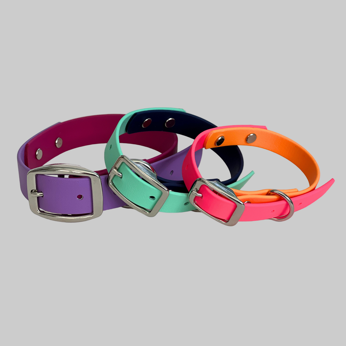 Create Your Own – Two-Tone Adjustable Dog Collar – BioThane®